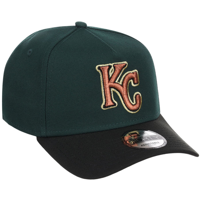 Kansas City Royals MLB Dark Green x Black FASHION CORE New Era 9FORTY A-Frame
