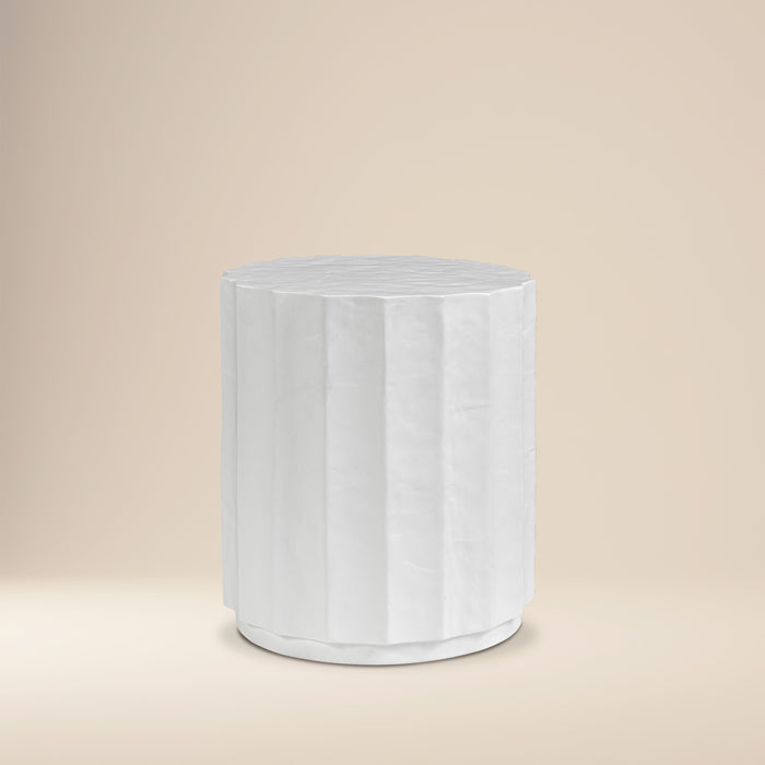 Kavala Side Table | Ivory Concrete