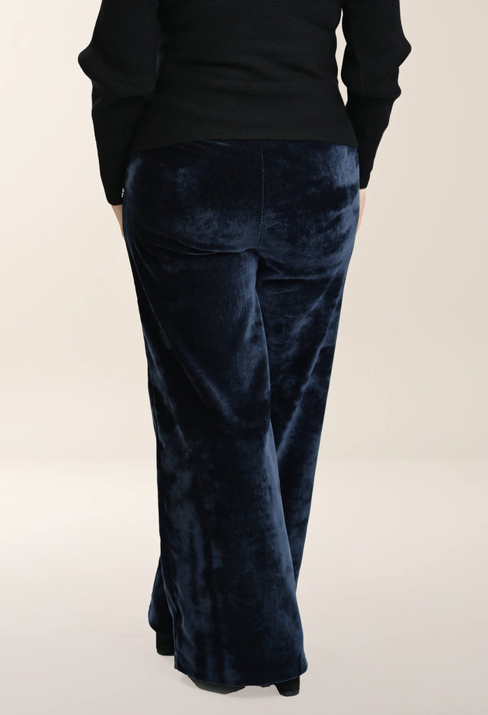 KSL2 Pantalon Kelly - Pantalon fluide à jambes larges en velours - Vente Finale