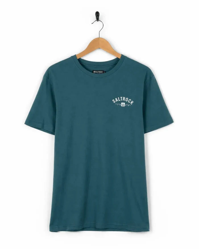 Keswick Mens Location T-Shirt in Teal