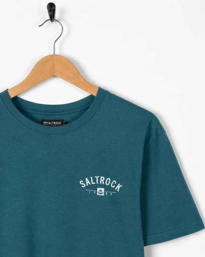 Keswick Mens Location T-Shirt in Teal
