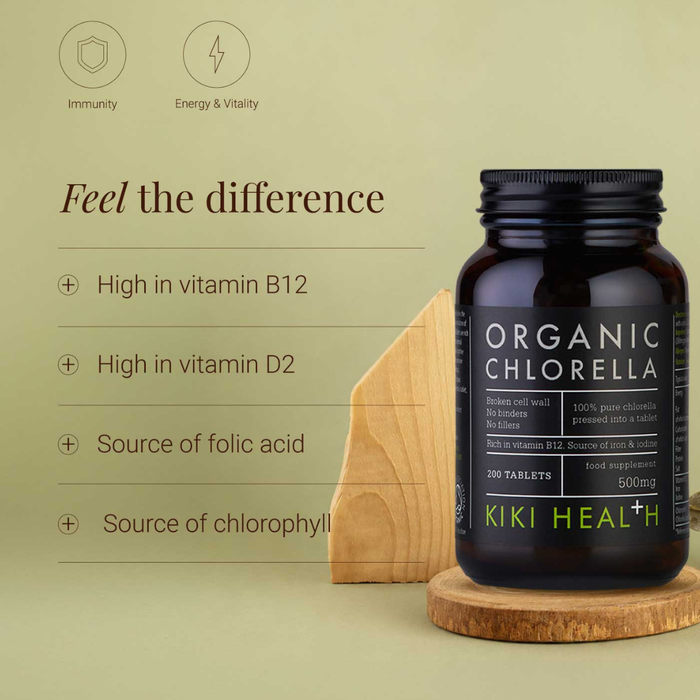 KIKI Health Chlorella Tablets Organic 200 Tablets