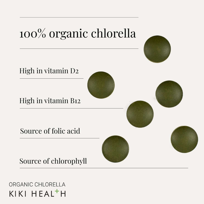 KIKI Health Chlorella Tablets Organic 200 Tablets