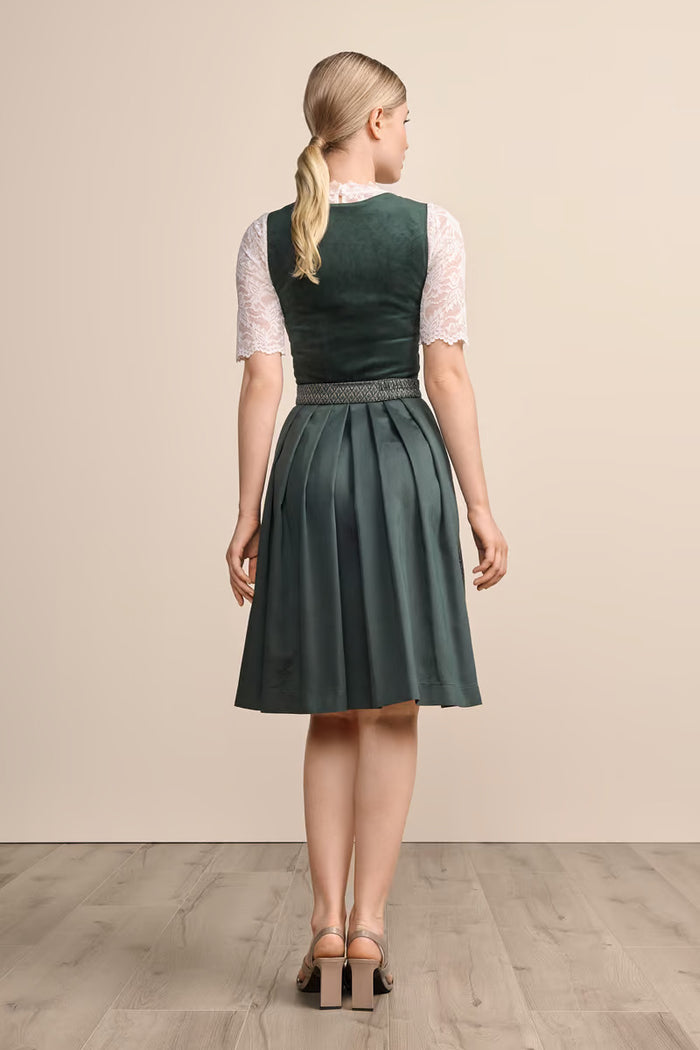 Kruger Alisha Midi Dirndl, Green — 60cm 2pc Set