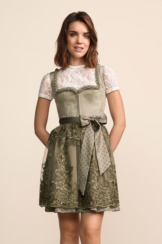 Kruger Aysha Mini Dirndl, Green — 50cm 2pc Set
