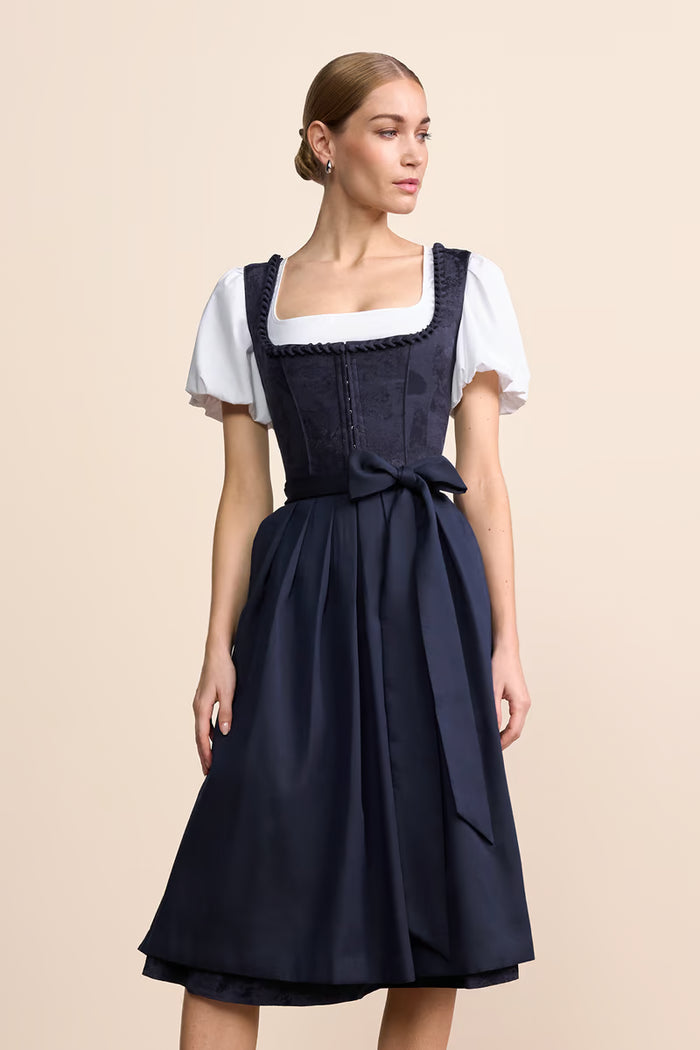 Kruger Calyssia Long Dirndl, Blue — 70cm 2pc Set