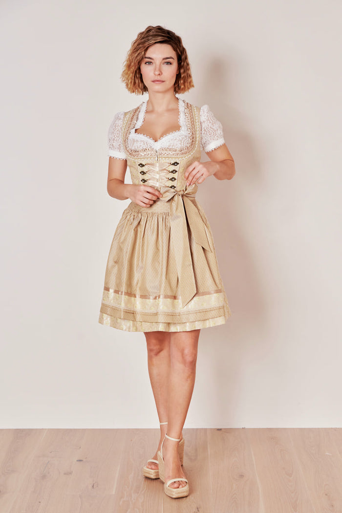 Kruger Donnatella Mini Dirndl, Yellow — 50cm 2pc Set