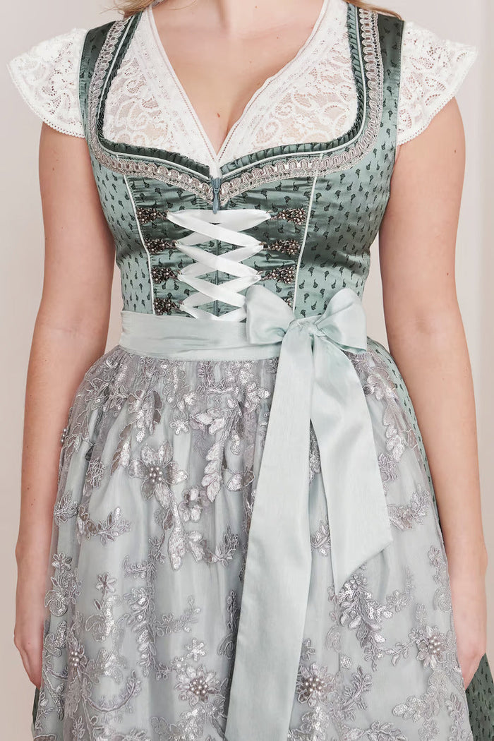 Kruger Hira Mini Dirndl, Green — 50cm 2pc Set