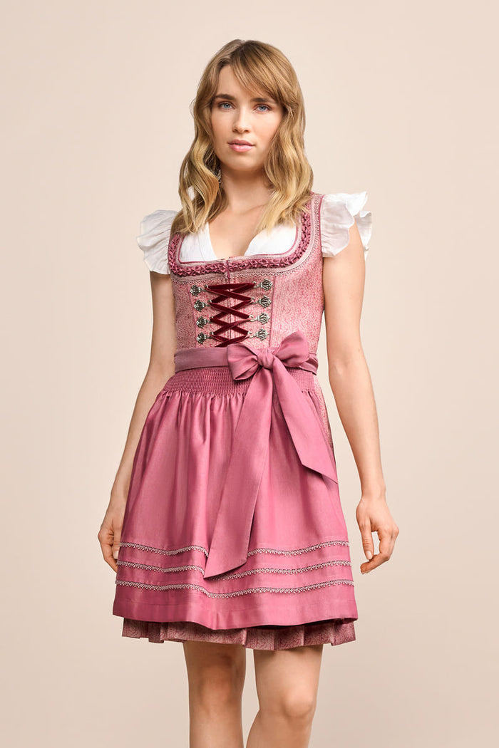 Kruger Jomana Mini Dirndl, Rose — 50cm 2pc Set