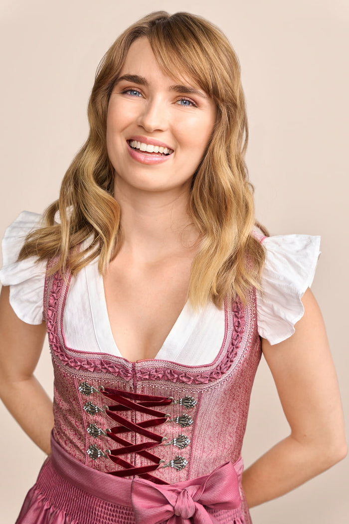 Kruger Jomana Mini Dirndl, Rose — 50cm 2pc Set
