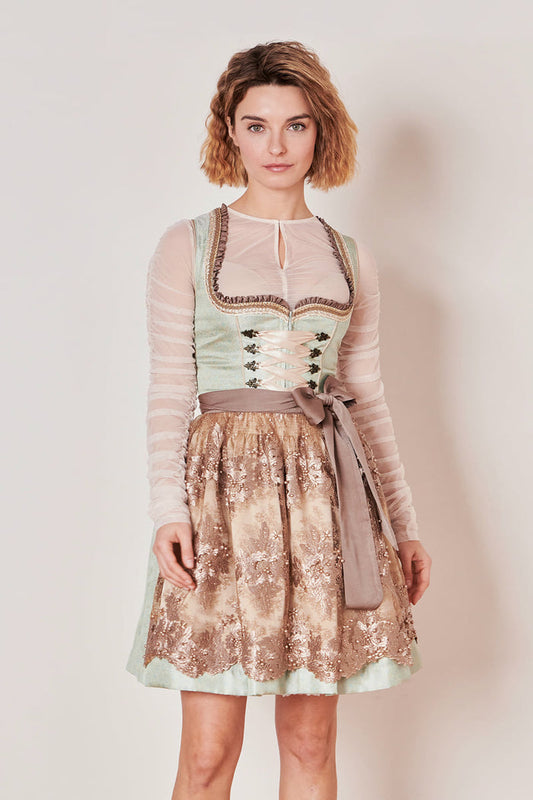 Kruger Mareike Mini Dirndl, Green — 50cm 2pc Set