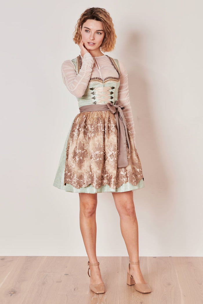 Kruger Mareike Mini Dirndl, Green — 50cm 2pc Set