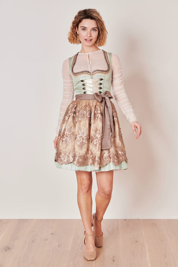 Kruger Mareike Mini Dirndl, Green — 50cm 2pc Set
