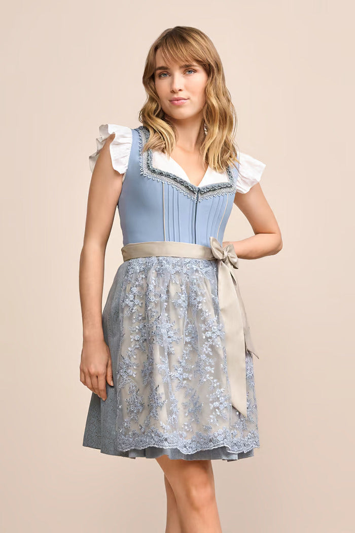 Kruger Mini Dirndl 2pcs. 50cm "Jaleena" blue (34)