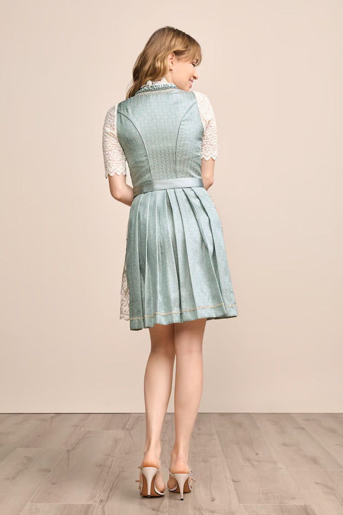 Kruger Mini Dirndl 2pcs. 50cm "Lilinoe" turquoise
