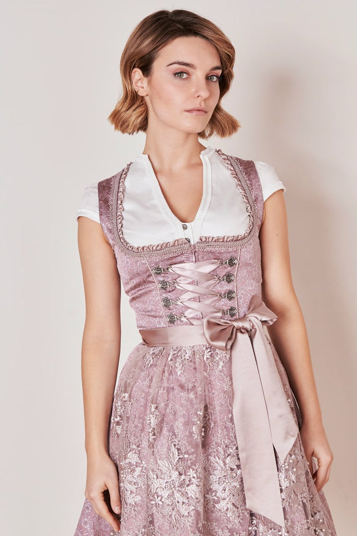 Kruger Palila Mini Dirndl, Rose — 50cm 2pc Set