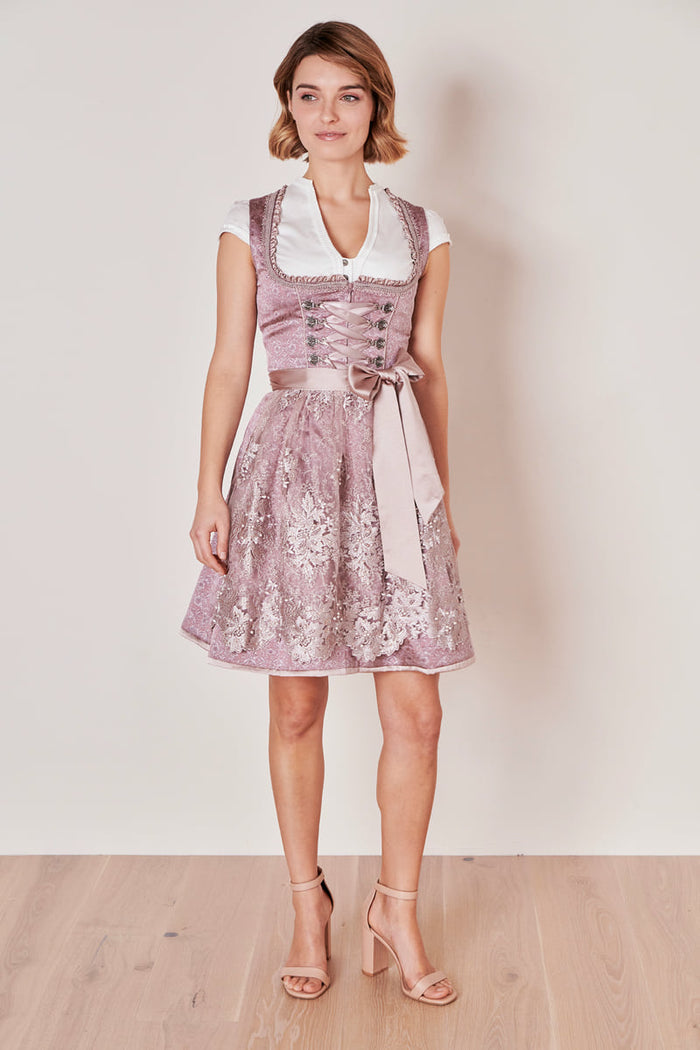 Kruger Palila Mini Dirndl, Rose — 50cm 2pc Set