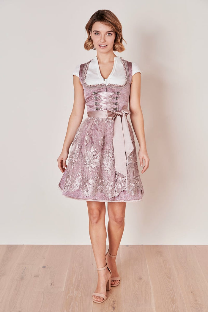Kruger Palila Mini Dirndl, Rose — 50cm 2pc Set