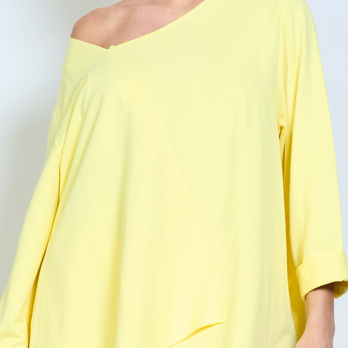 Layered wrap front long sleeve blouse wholesale