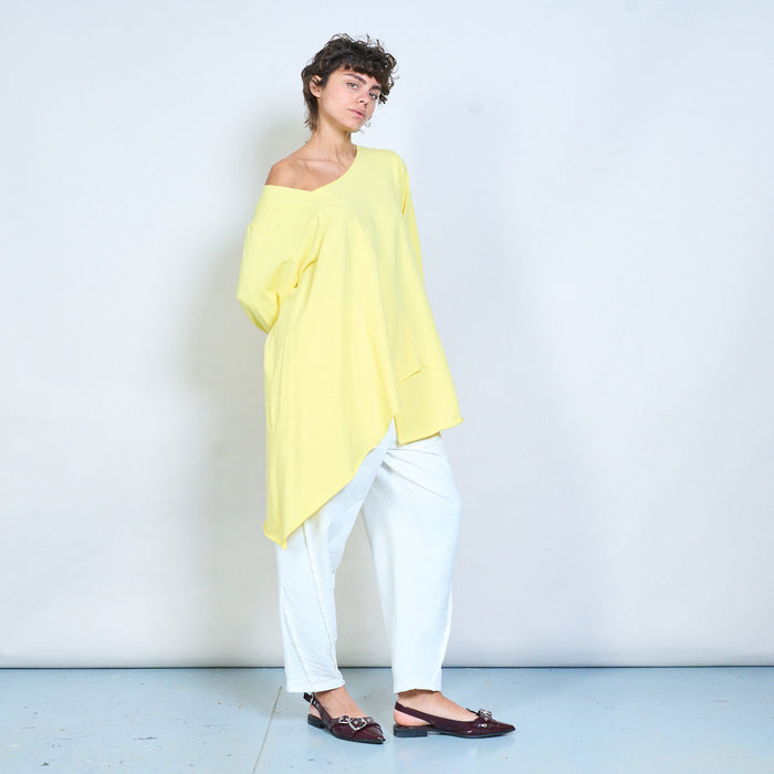 Layered wrap front long sleeve blouse wholesale