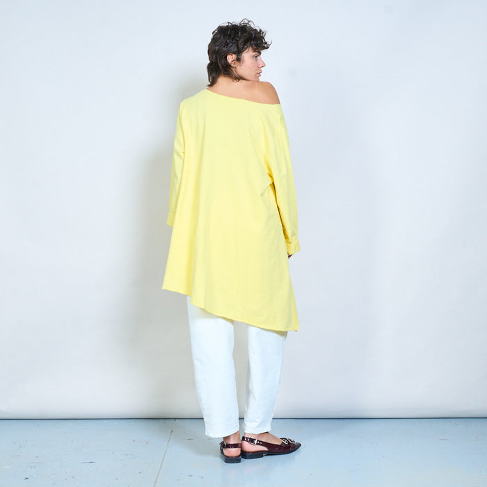 Layered wrap front long sleeve blouse wholesale