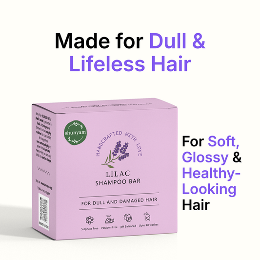 Lilac Shampoo Bar for Dull and Damaged Hair