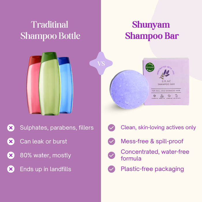 Lilac Shampoo Bar for Dull and Damaged Hair