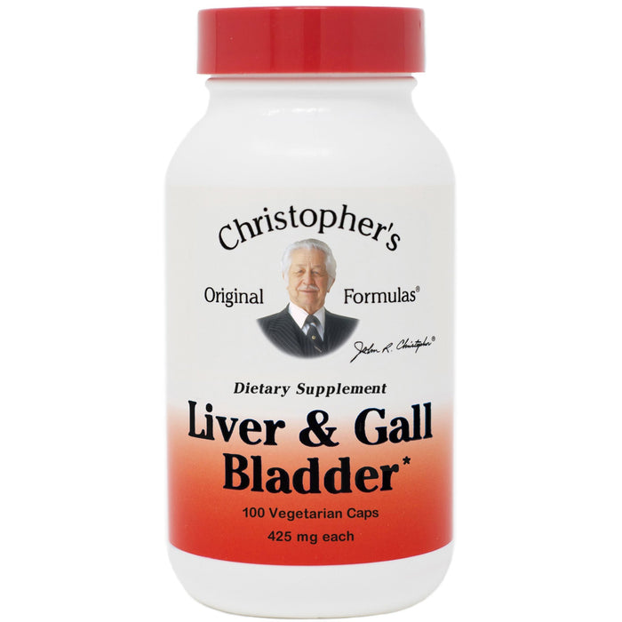 Liver & Gallbladder - 100 Capsules - Christopher's Herb Shop