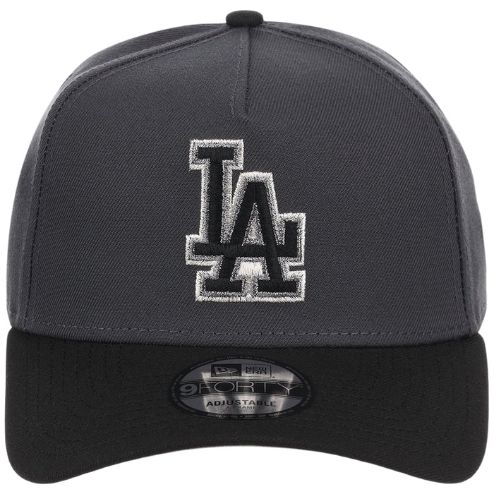Los Angeles Dodgers MLB Graphite x Black FASHION CORE New Era 9FORTY A-Frame