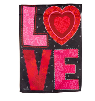 Love Heart Garden Flag