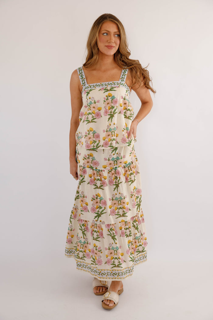 Bila77 Blouse- Women's Printed Cotton Top- Women's Cotton Two Piece Set