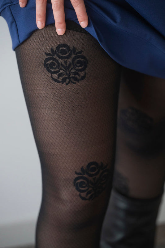 KSL2 Pantalon Noir / S Madonna - Legging avec dentelle