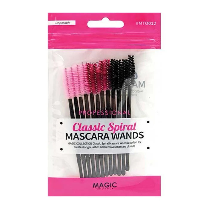 Magic Collection Classic Spiral Disposable Mascara Wands & Brow Spoolies