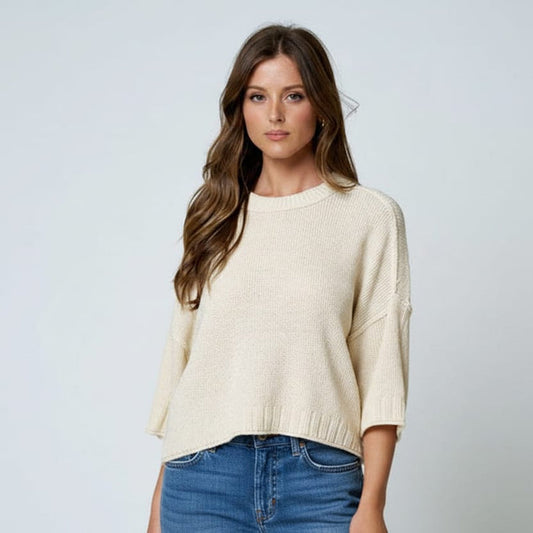 Maren Drop Shoulder Knit Sweater
