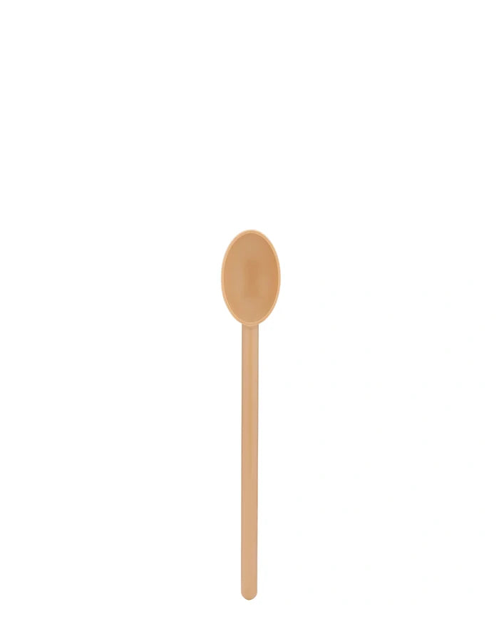Wooden Matfer Kitchen Spoon shown on white silo background.