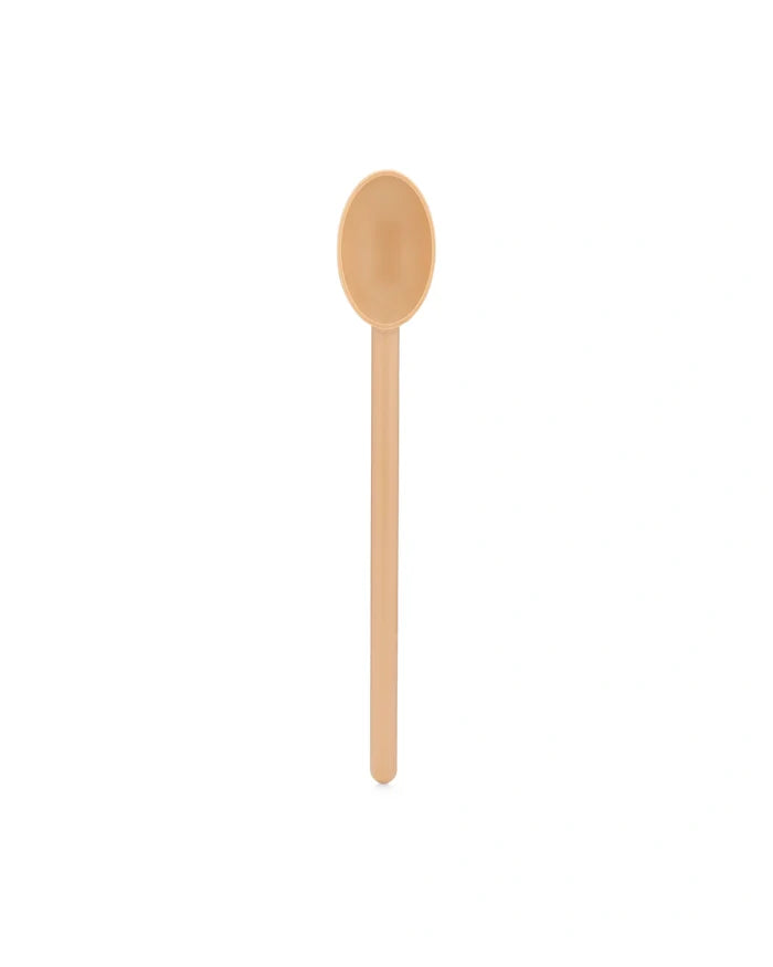 Wooden Matfer Kitchen Spoon shown on white silo background.