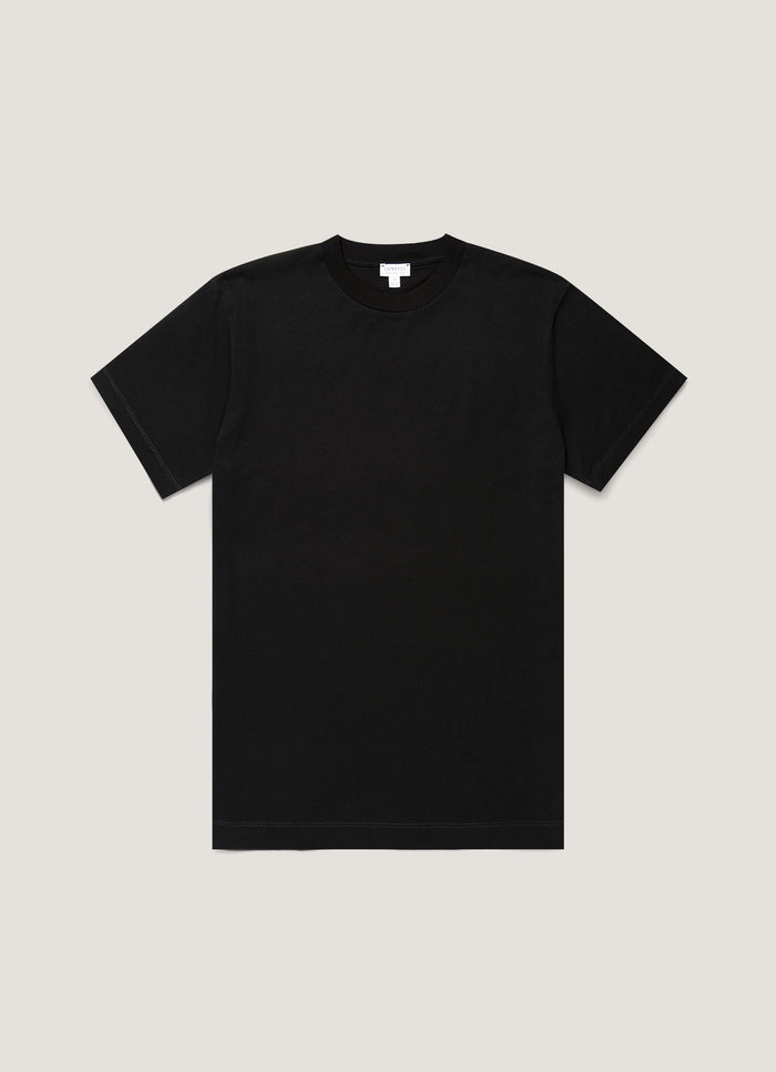 Men's Brushed Cotton T-shirt in Black