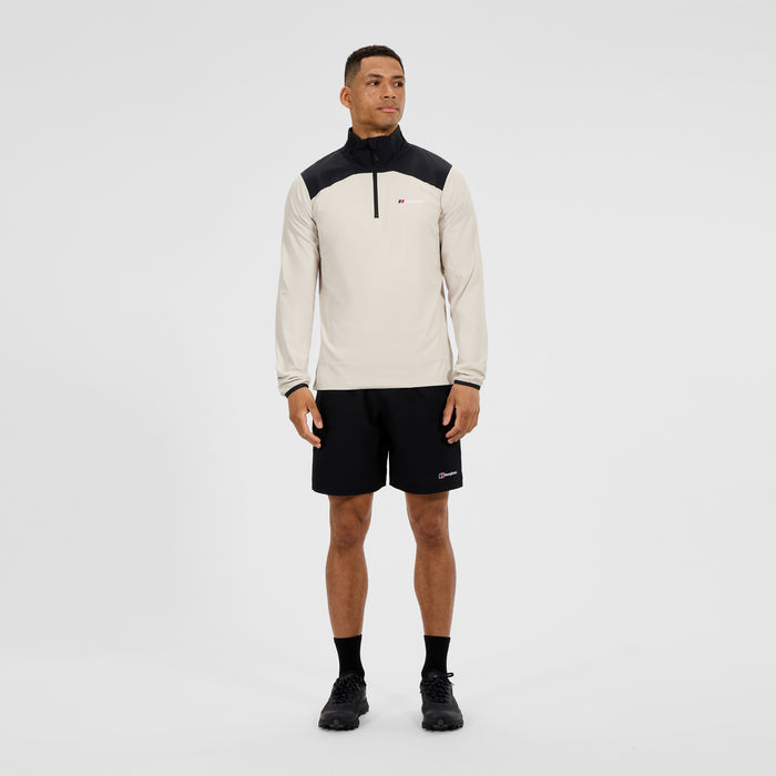 Men's Terrain Trek Half Zip Jacket - Grey/Black