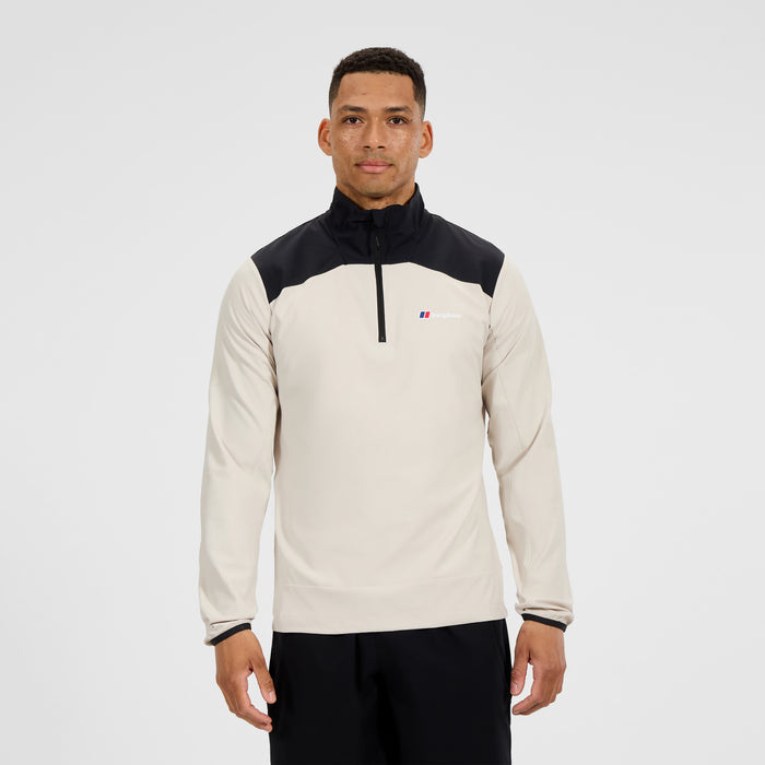 Men's Terrain Trek Half Zip Jacket - Grey/Black