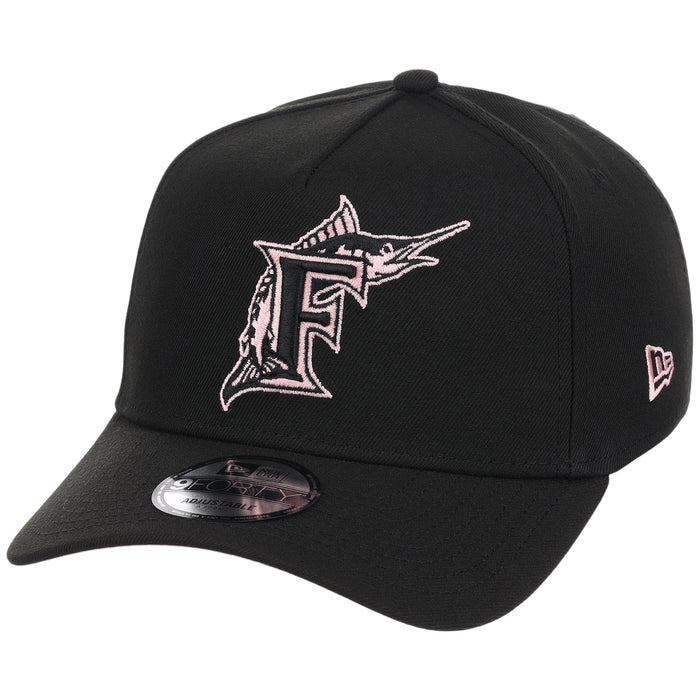 Miami Marlins MLB Black x Pink FASHION CORE New Era 9FORTY A-Frame