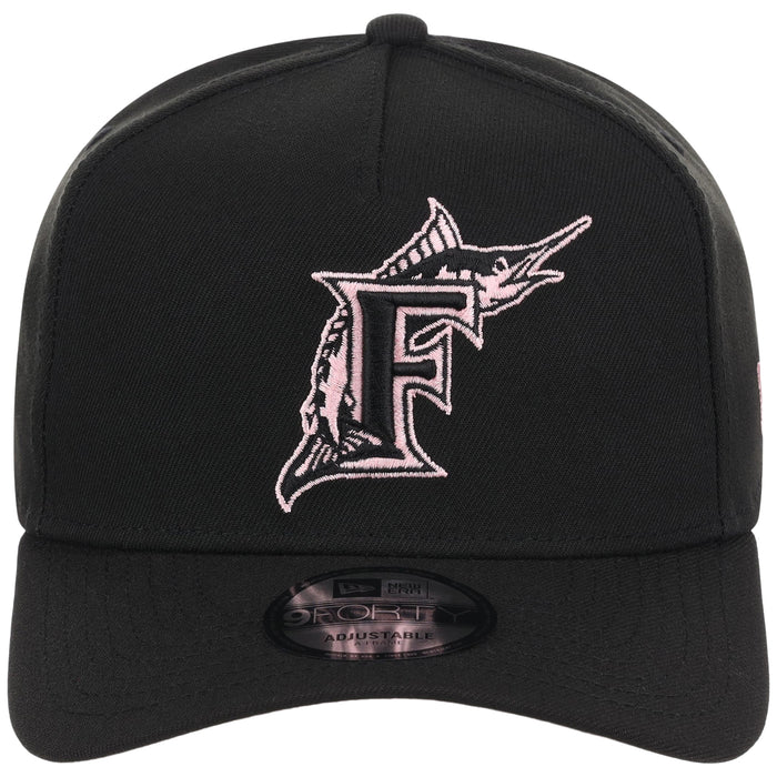 Miami Marlins MLB Black x Pink FASHION CORE New Era 9FORTY A-Frame