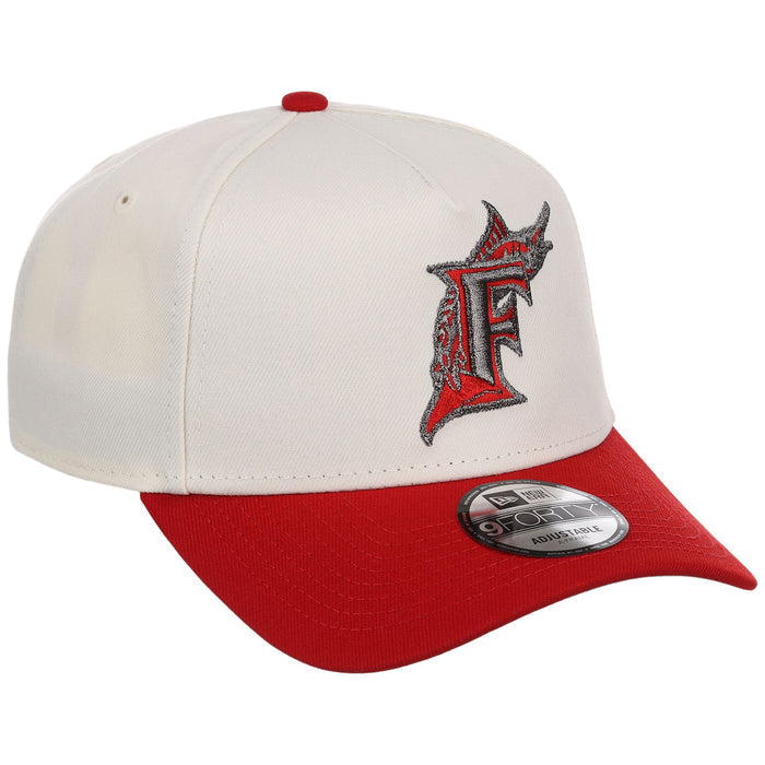 Miami Marlins MLB Chrome x Red FASHION CORE New Era 9FORTY A-Frame