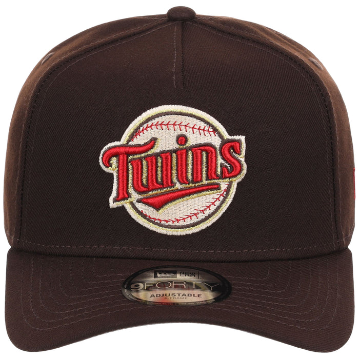 Minnesota Twins MLB Burnt Wood FASHION CORE New Era 9FORTY A-Frame