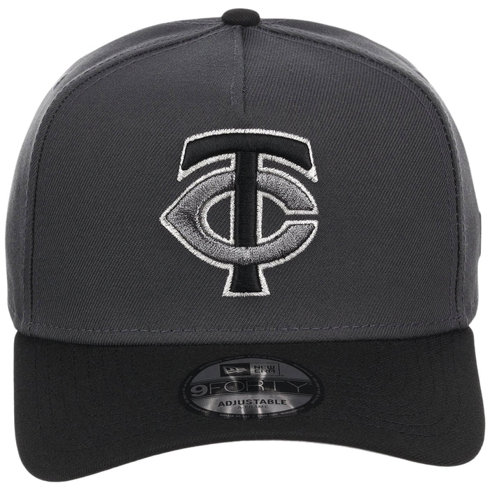 Minnesota Twins MLB Graphite x Black FASHION CORE New Era 9FORTY A-Frame