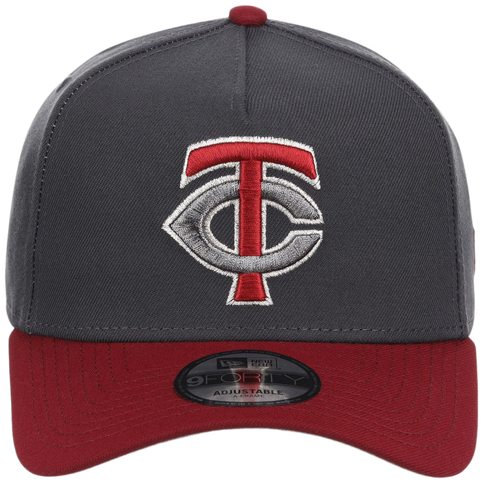 Minnesota Twins MLB Graphite x Cardinal FASHION CORE New Era 9FORTY A-Frame