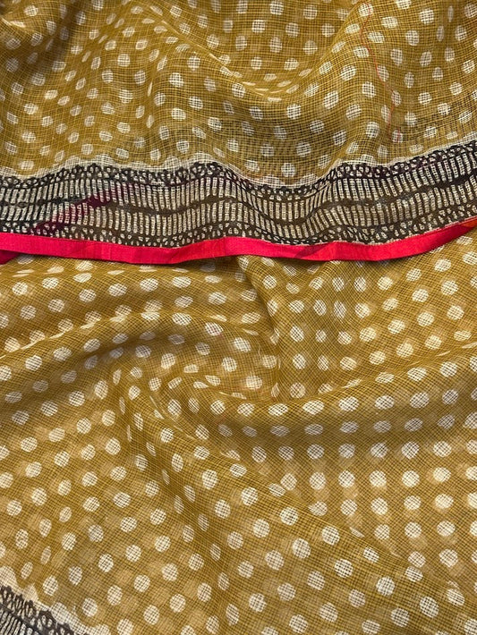 Mishrita Amber Polka Kota Saree