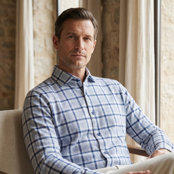 Modern 4Flex Stretch Knit Shirt, worn — Emanuel Berg