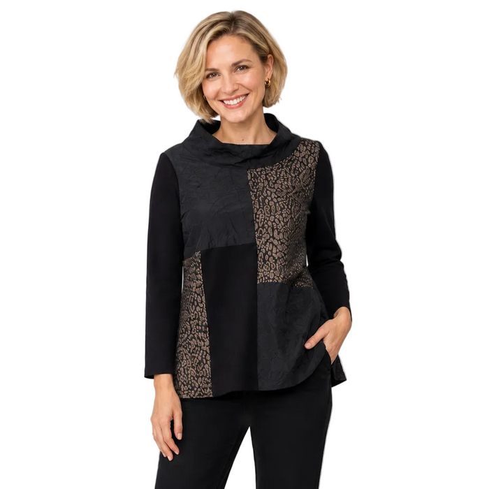 Multi-Media Patchwork Tunic - 7916T