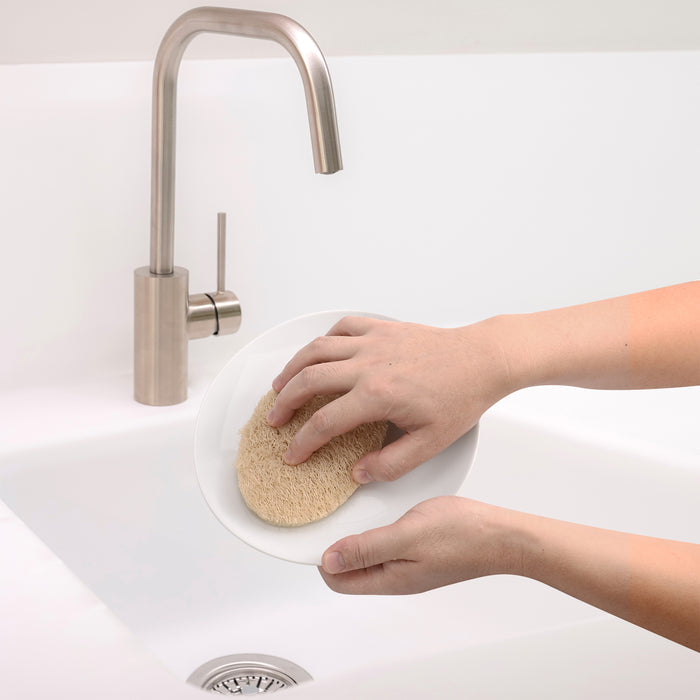 Natural Dish Sponge Value Pack, Loofah Kitchen Scrubber Scouring Pad (Plastic-Free, Nylon Free) 6 + Bonus 4 Pack! - Gaia Guy