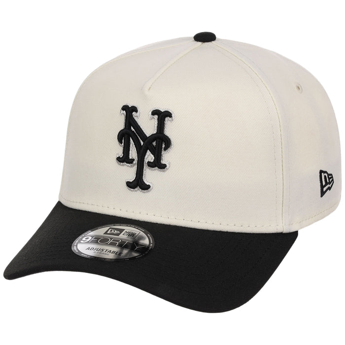 New York Mets MLB Chrome x Black FASHION CORE New Era 9FORTY A-Frame